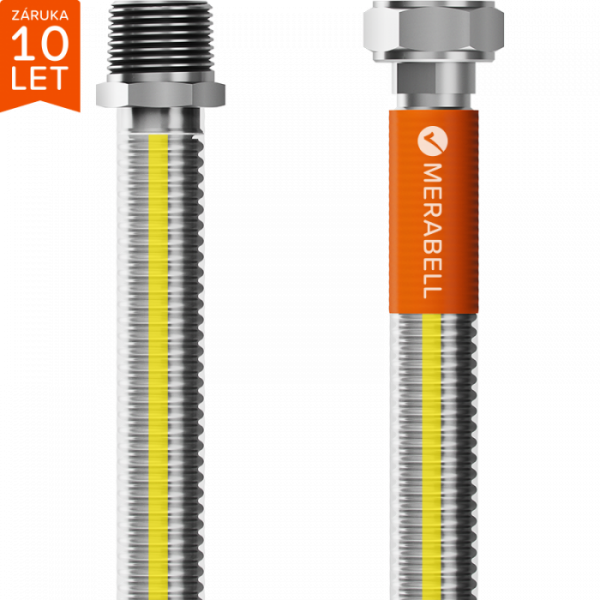 Nerezová hadice pro připojení plynu Gas Classic R1/2"-G1/2" - 100 cm - Image 2