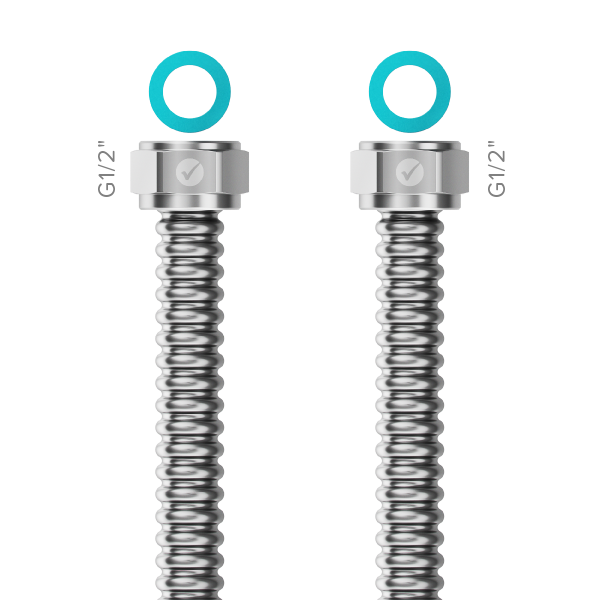 Nerezová trubka Merabell Ready! G1/2"-G1/2" 30-100cm